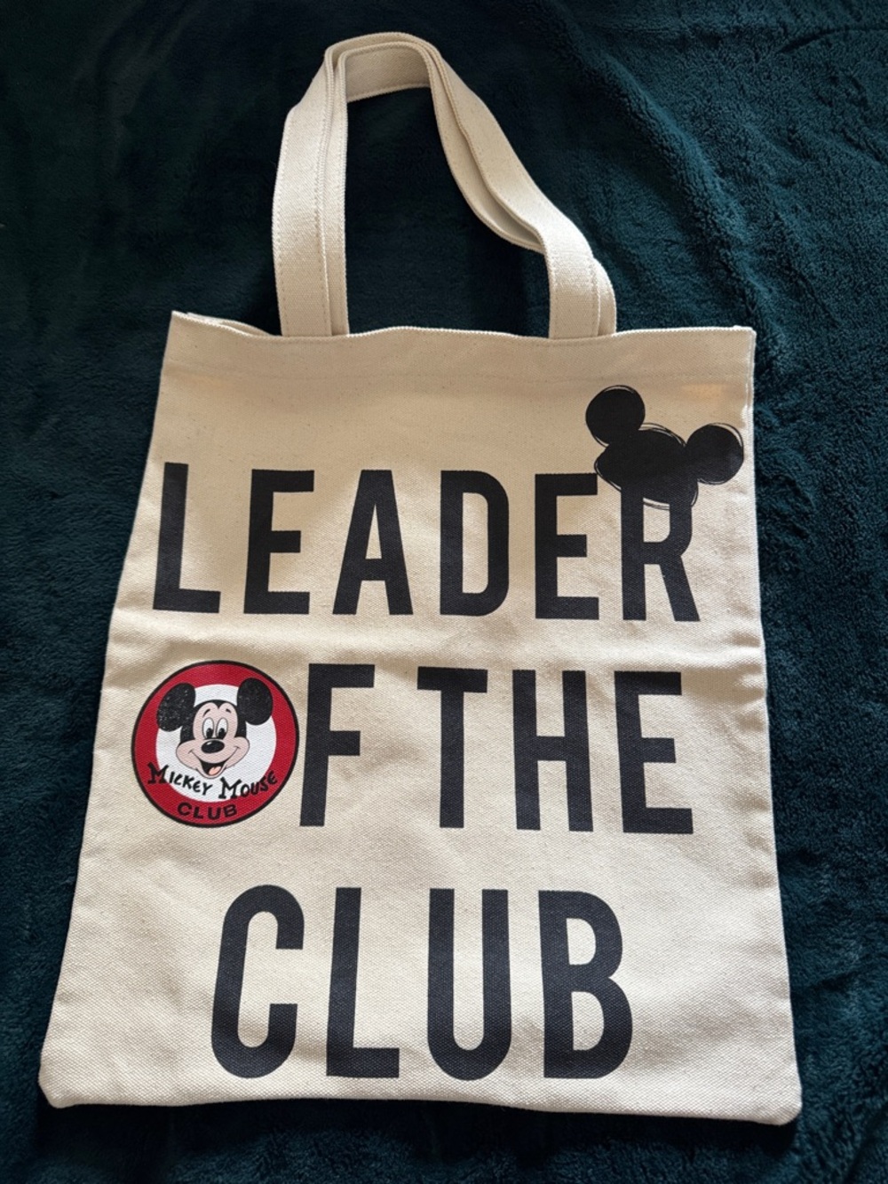 Disney Parks Mickey Mouse Club Canvas Tote Bag